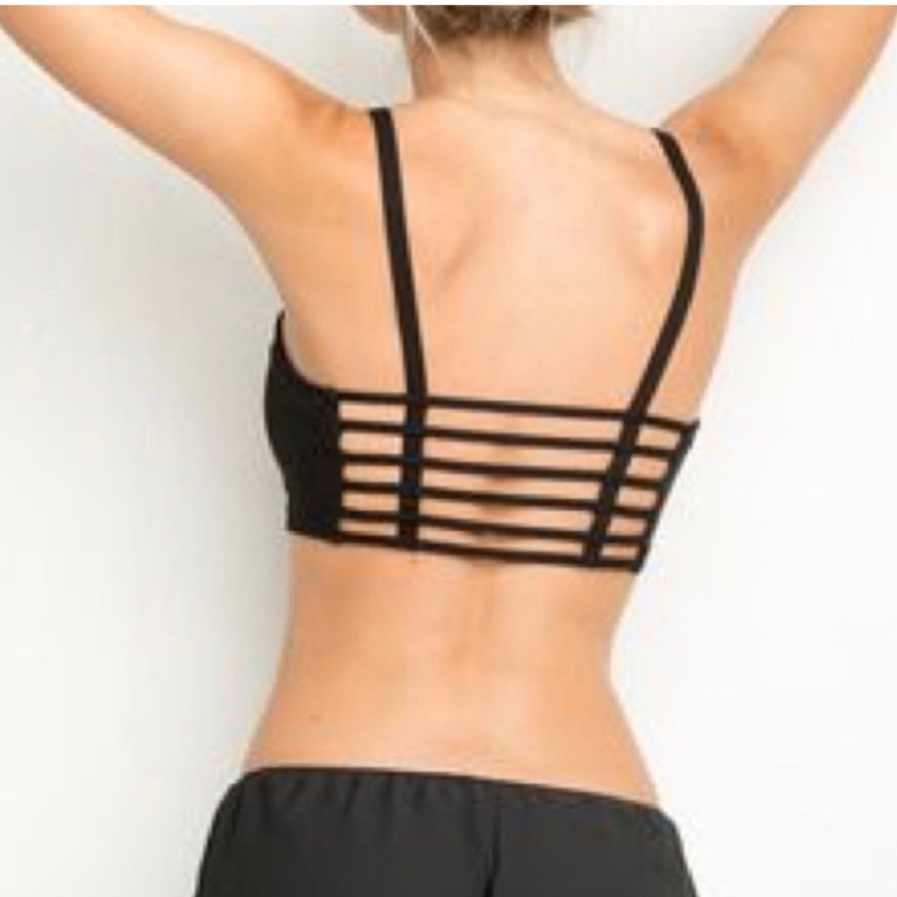 Brandy Melville Chiyo Black Cage Bralette Size Small